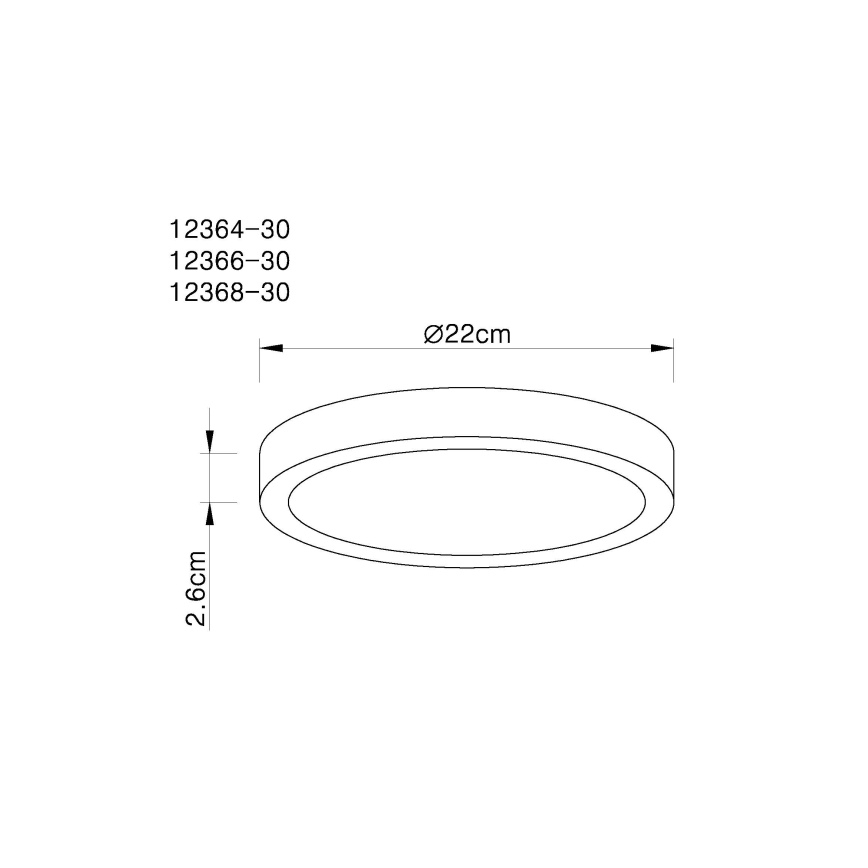 Globo - LED Dimmable φωτιστικό οροφής LED/28W/230V