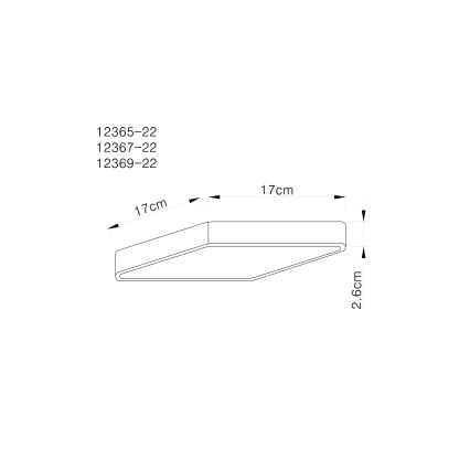 Globo - Φως οροφής LED LED/22W/230V