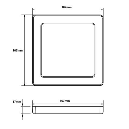 Globo - Φωτιστικό οροφής LED LED/12W/230V 3000/4000/6500K λευκό