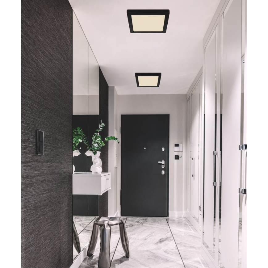 Globo - LED Φωτιστικό οροφής LED/18W/230V 3000/4000/6500K μαύρο