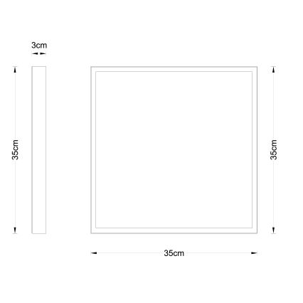 Globo - Φωτιστικό οροφής LED LED/22W/230V 35x35 cm