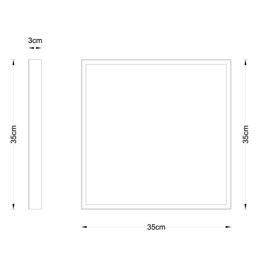 Globo - Φωτιστικό οροφής LED LED/22W/230V 35x35 cm