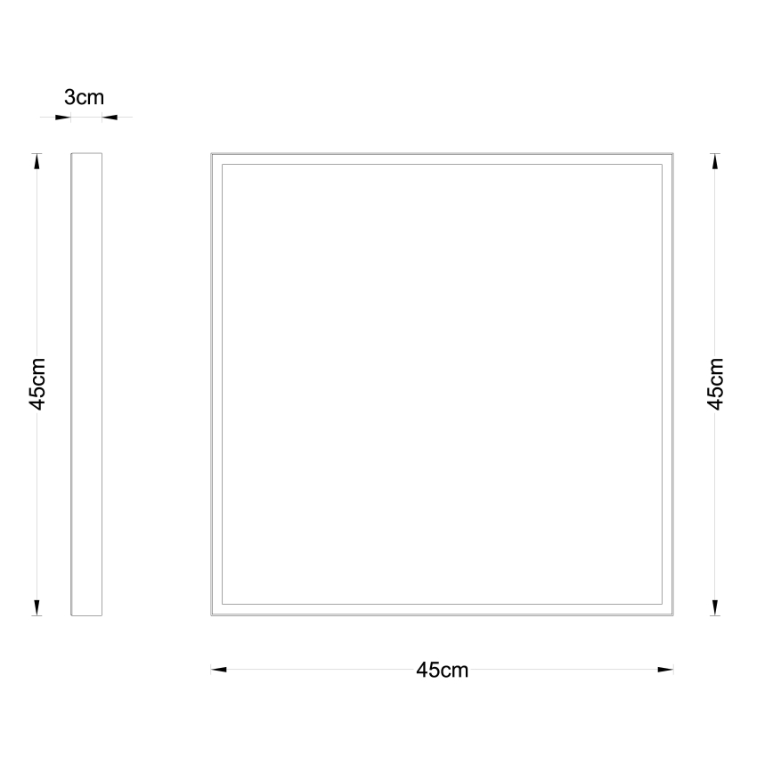 Globo - Φωτιστικό οροφής LED LED/30W/230V 45x45 cm