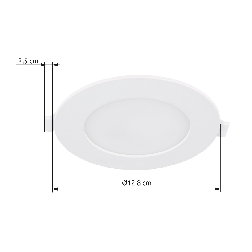 Globo - Χωνευτό Φωτιστικό LED LED/6W/230V 4000K διάμετρος 12,8 cm