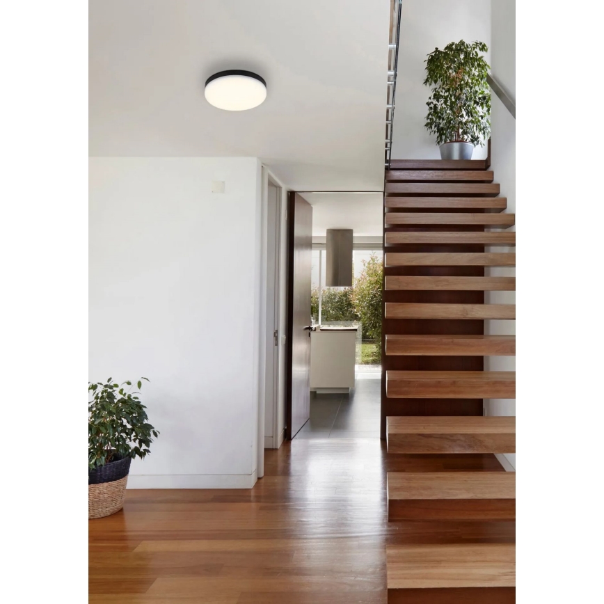 Globo - Φωτιστικό οροφής LED LED/12W/230V 4000K διάμετρος 22 cm μαύρο