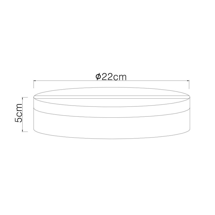 Globo - Φωτιστικό οροφής LED LED/12W/230V 4000K διάμετρος 22 cm μαύρο