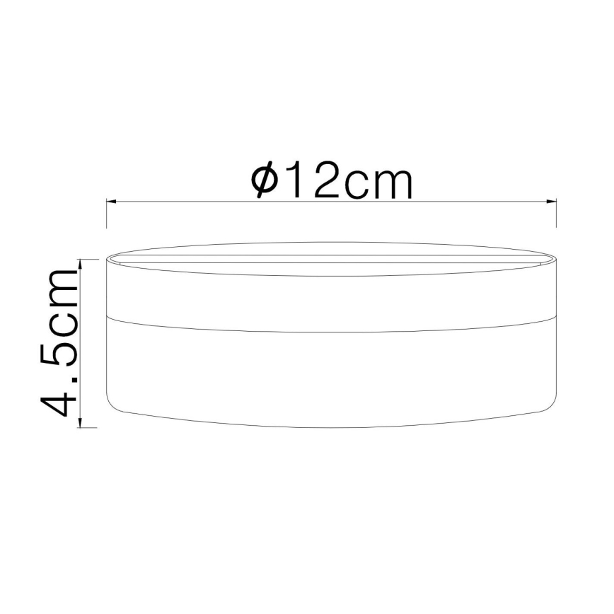 Globo - Φωτιστικό οροφής LED LED/8W/230V 4000K διάμετρος 12 cm μαύρο