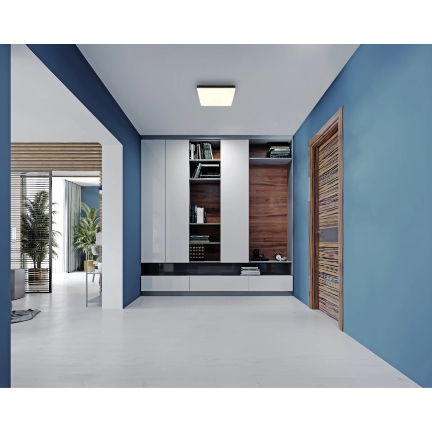 Globo - Φωτιστικό οροφής LED LED/18W/230V 4000K 30x30 cm μαύρο