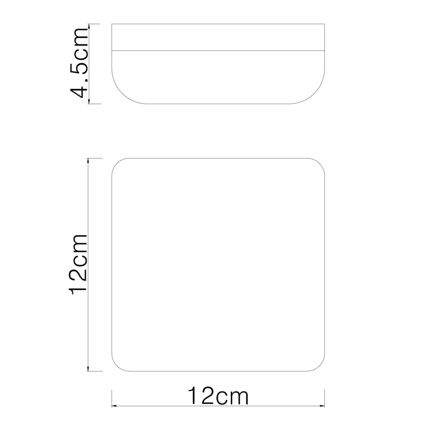 Globo - Φωτιστικό οροφής LED LED/8W/230V 4000K 12x12 cm μαύρο