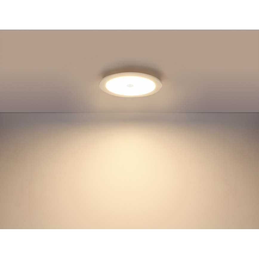 Globo - LED Χωνευτό φωτιστικό οροφής για μπάνιο με αισθητήρα LED/18W/230V IP44