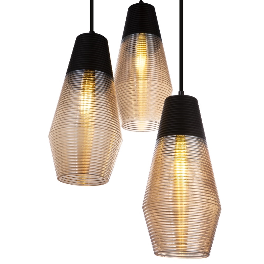 Globo 15043-3 - Πολύφωτο σε σχοινί WAYNE 3xE27/60W/230V