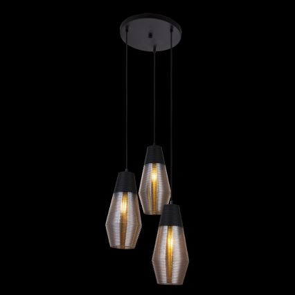 Globo 15043-3 - Πολύφωτο σε σχοινί WAYNE 3xE27/60W/230V