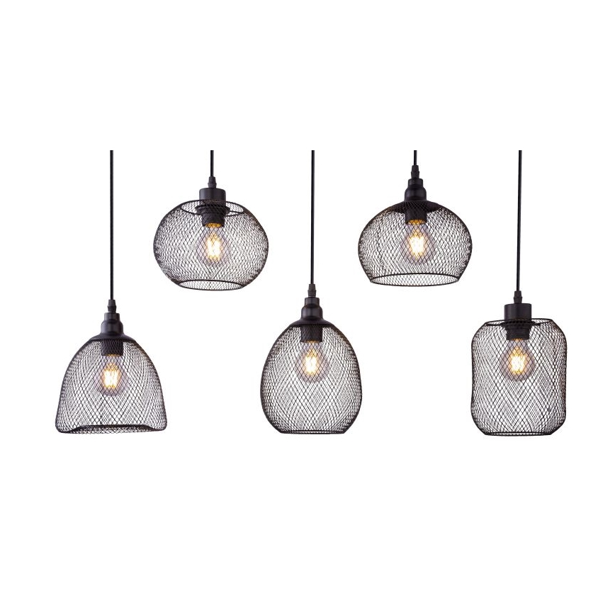 Globo - Πολύφωτο με συρματόσχοινο 5xE27/60W/230V