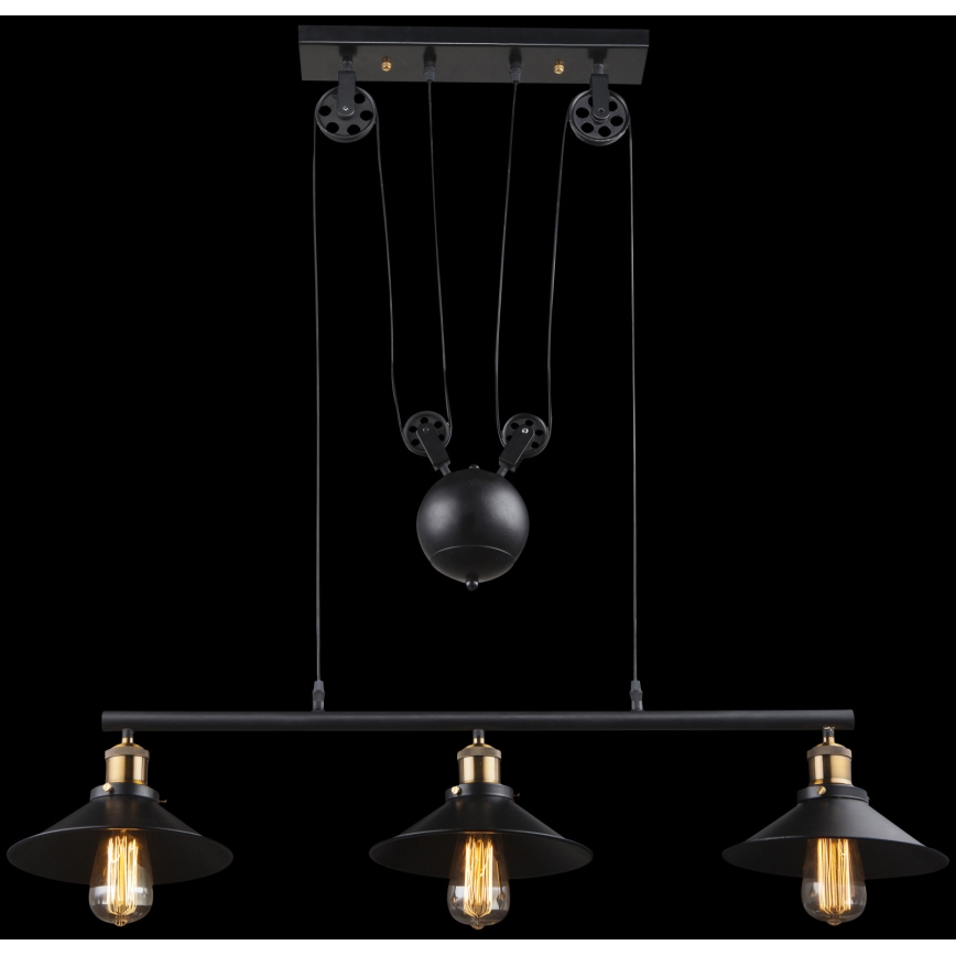 Globo - Κρεμαστό φωτιστικό οροφής 3xE27/60W/230V