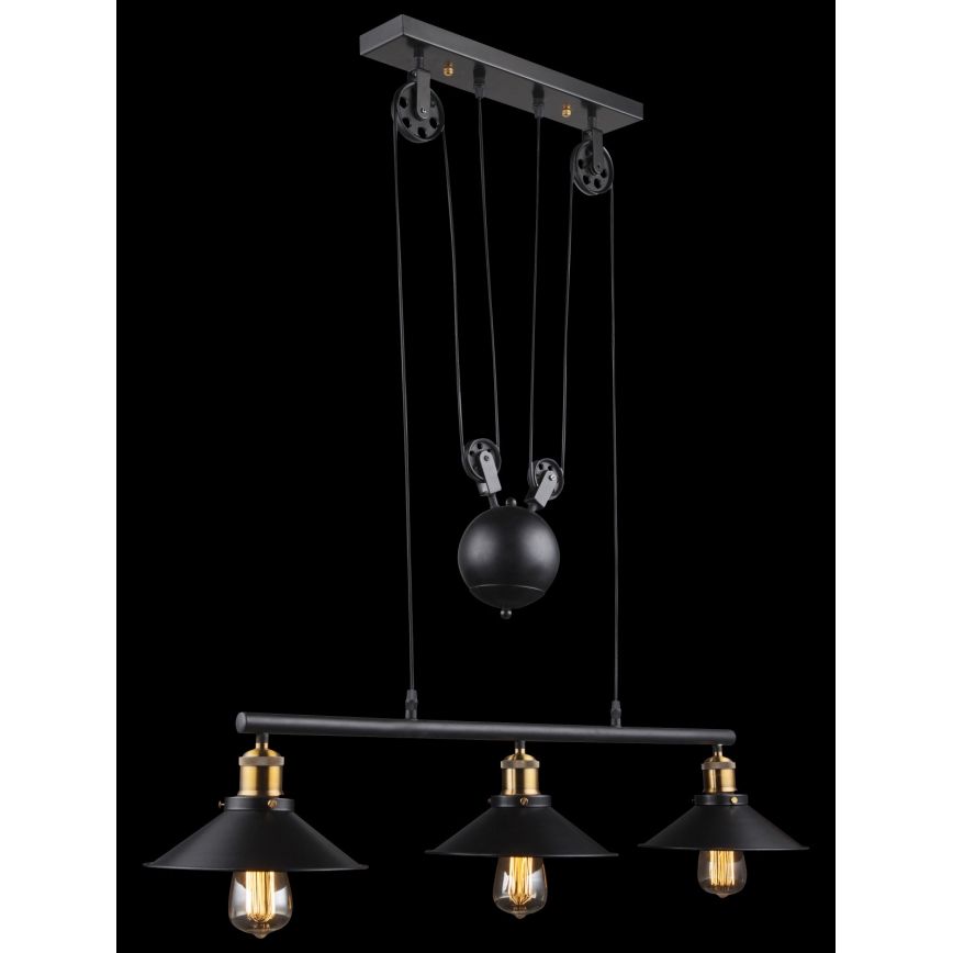 Globo - Κρεμαστό φωτιστικό οροφής 3xE27/60W/230V