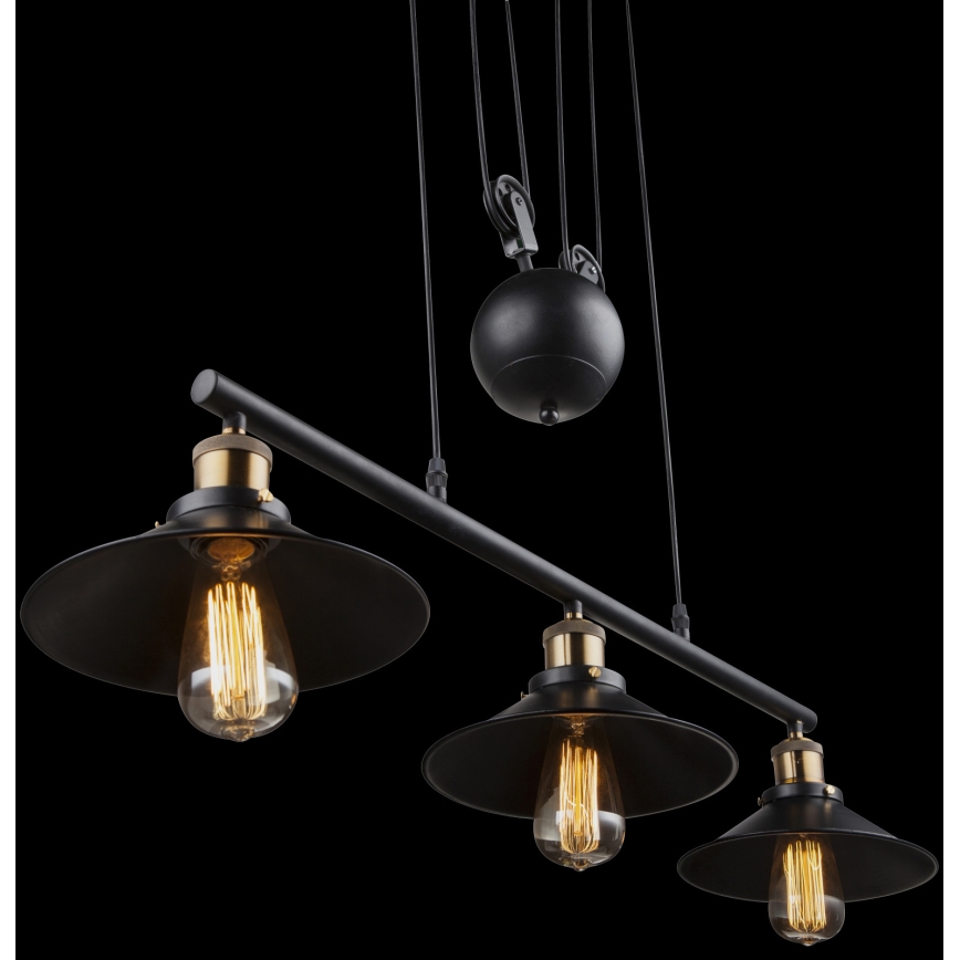 Globo - Κρεμαστό φωτιστικό οροφής 3xE27/60W/230V