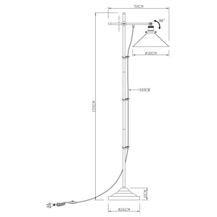 Globo - Επιδαπέδια λάμπα 1xE27/60W/230V