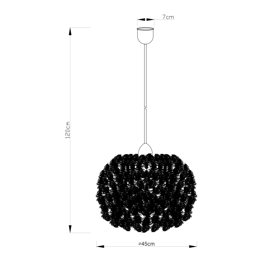 Globo - Πολύφωτο σε σχοινί 1xE27/40W/230V