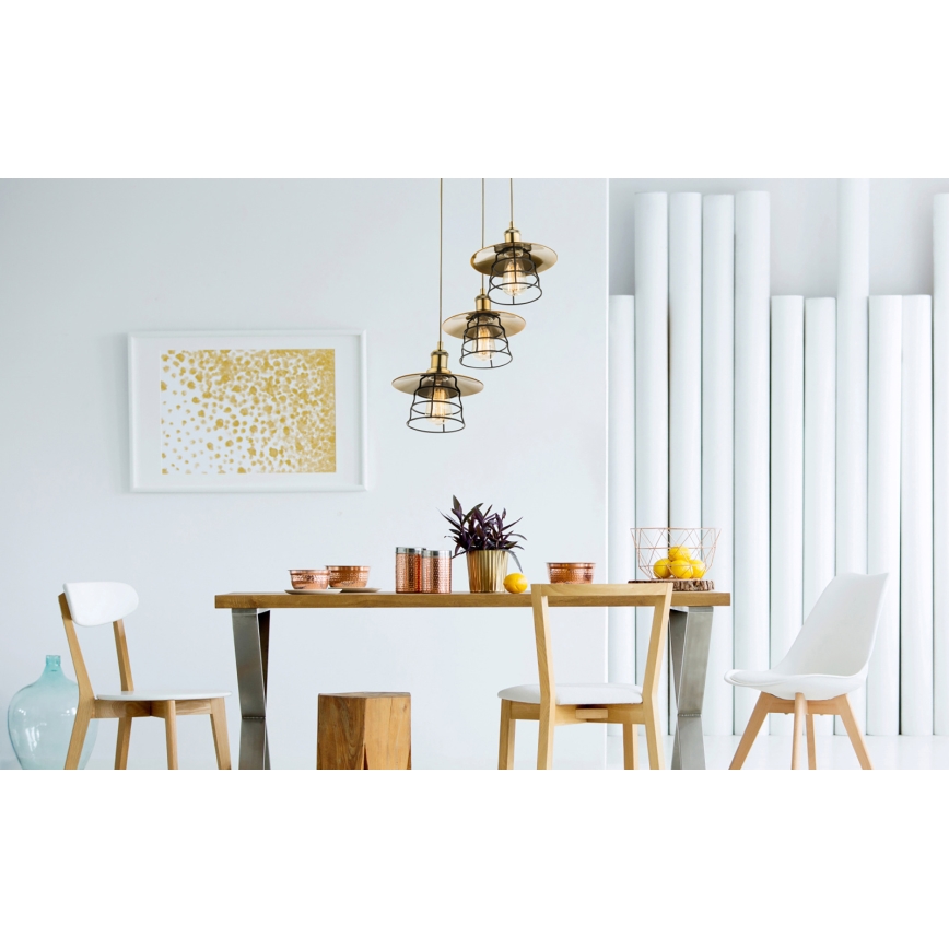 Globo - Κρεμαστό φωτιστικό οροφής 3xE27/60W/230V