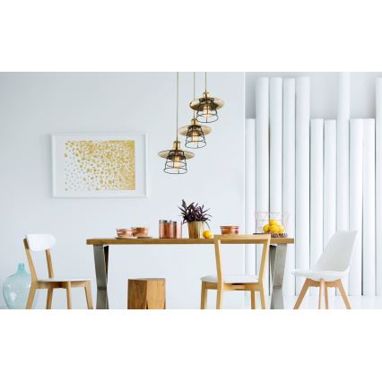 Globo - Κρεμαστό φωτιστικό οροφής 3xE27/60W/230V