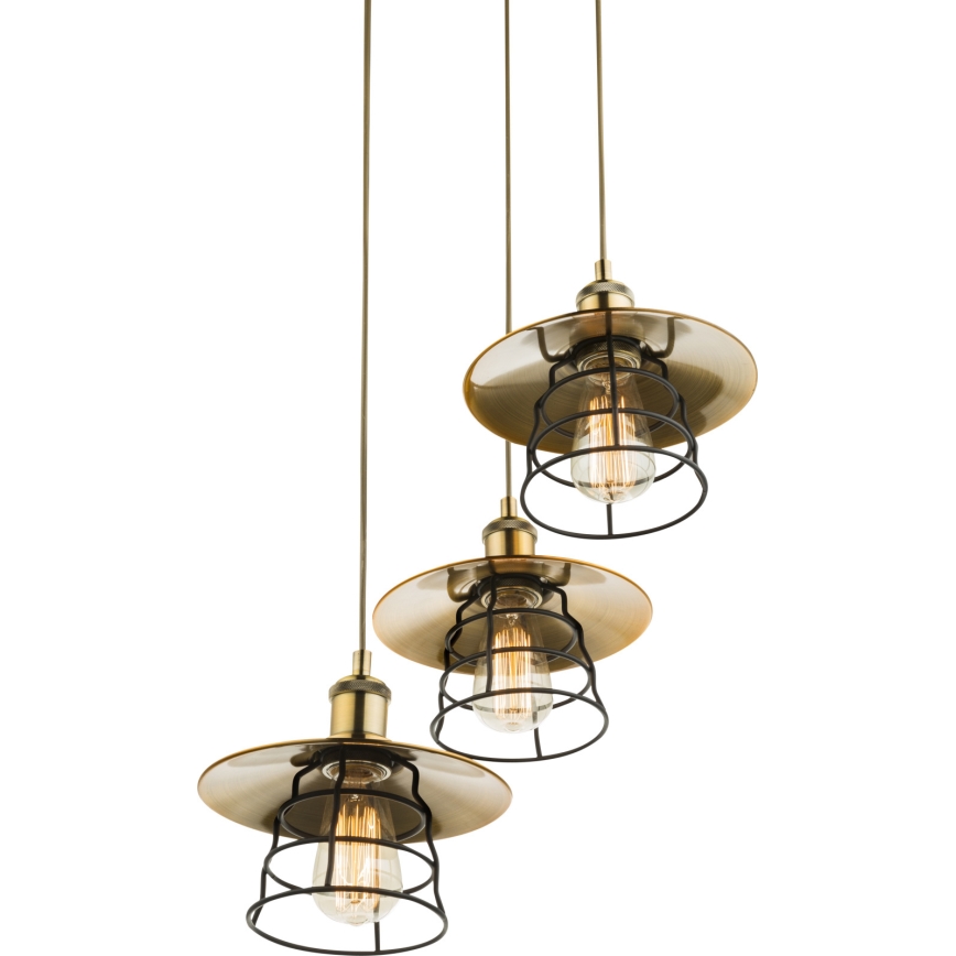 Globo - Κρεμαστό φωτιστικό οροφής 3xE27/60W/230V