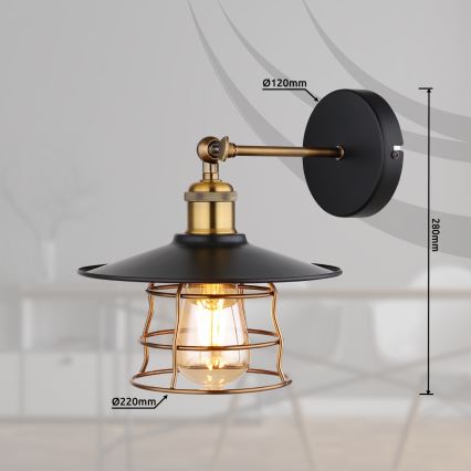 Globo - Επιτοίχιο φωτιστικό 1xE27/60W/230V