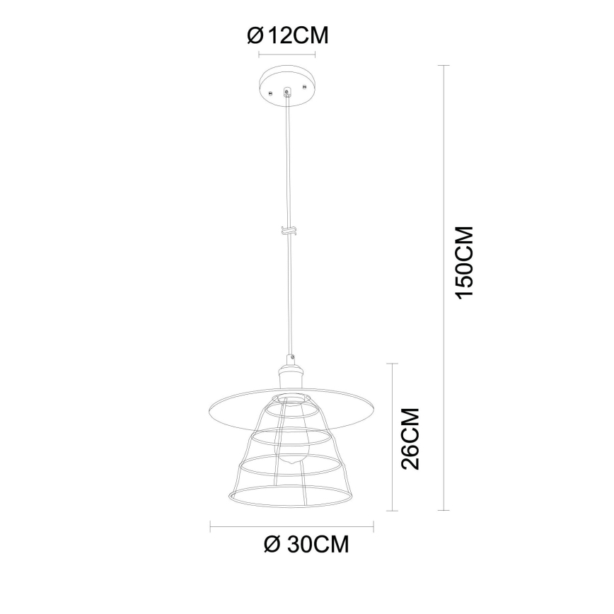 Globo - Κρεμαστό φωτιστικό οροφής 1xE27/60W/230V