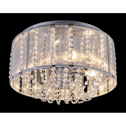 Globo - Φωτιστικό Οροφής με Κρύσταλλα 4xE14/40W/230V
