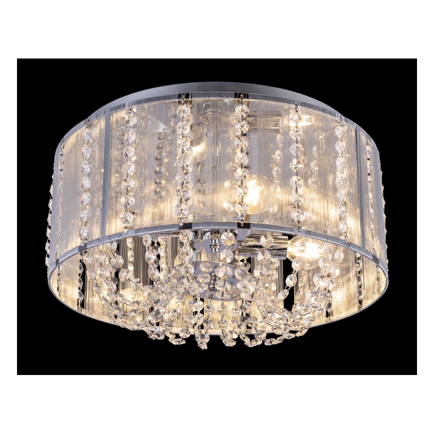 Globo - Φωτιστικό Οροφής με Κρύσταλλα 4xE14/40W/230V