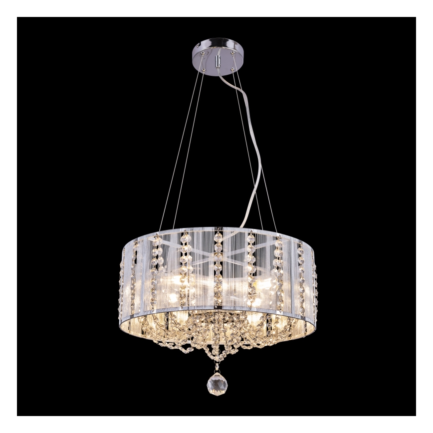 Globo - Κρεμαστό Φωτιστικό Οροφής με Κρύσταλλα 4xE14/40W/230V