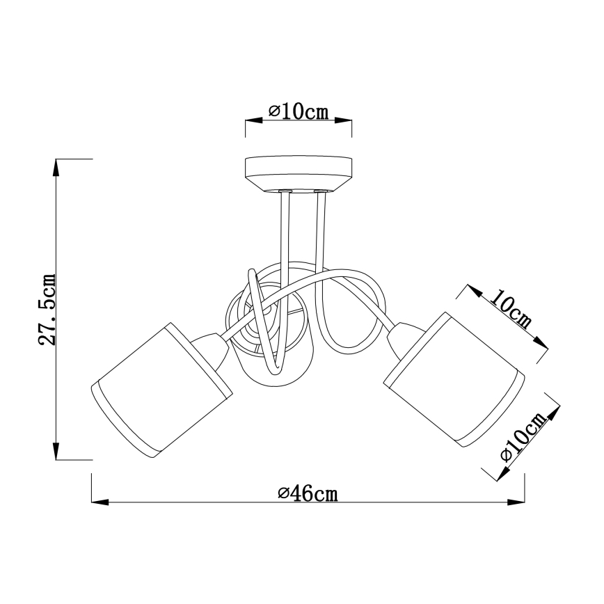 Globo - Συνδεδεμένο πολύφωτο 3xE14/25W/230V