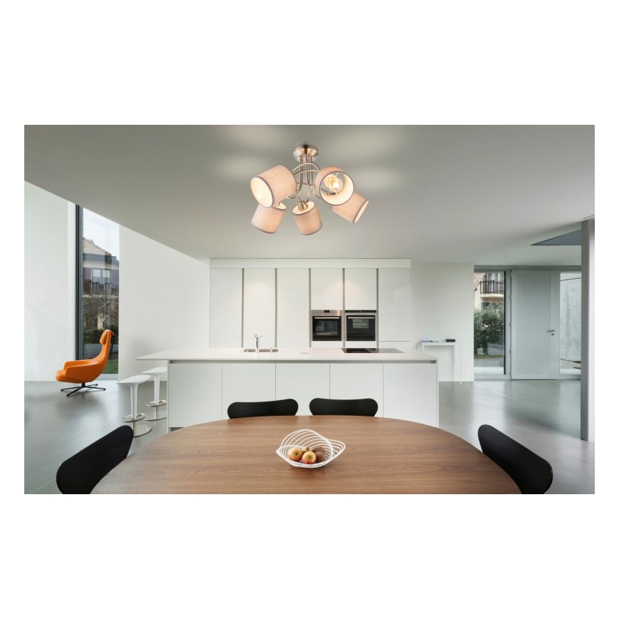 Globo - Συνδεδεμένο πολύφωτο 5xE14/25W/230V