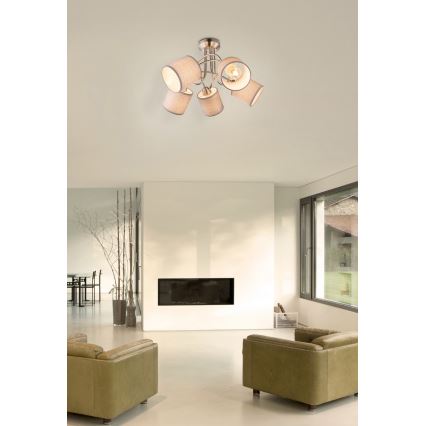 Globo - Συνδεδεμένο πολύφωτο 5xE14/25W/230V