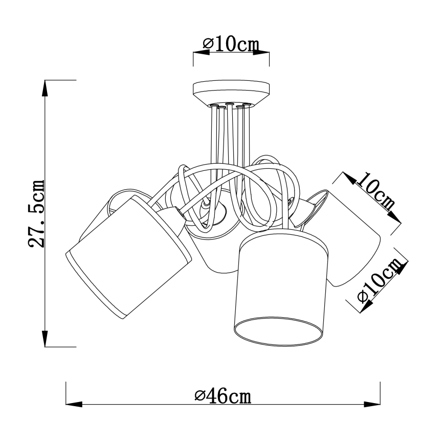 Globo - Συνδεδεμένο πολύφωτο 5xE14/25W/230V