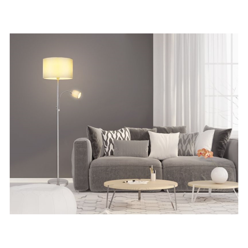 Globo - Επιδαπέδια λάμπα 1xE27/40W/230V + 1xE14/25W