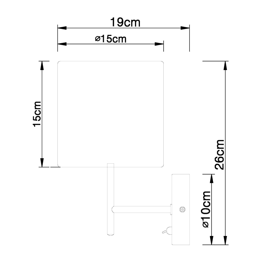 Globo - Φως τοίχου 1xE14/40W/230V