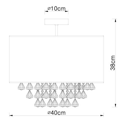 Globo - Φως οροφής 1xE27/60W/230V