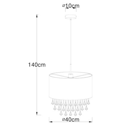 Globo - Πολύφωτο  1xE27/60W/230V