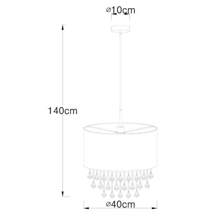 Globo - Πολύφωτο 1xE27/60W/230V
