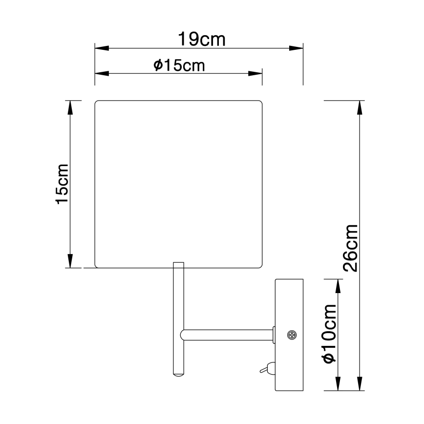 Globo - Φως τοίχου 1xE14/40W/230V