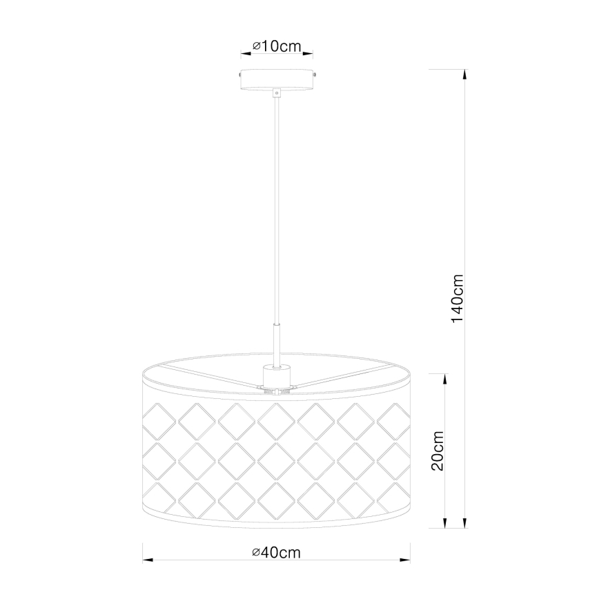 Globo - Πολύφωτο σε σχοινί 1xE27/60W/230V