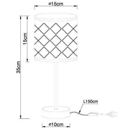 Globo - Επιτραπέζια λάμπα 1xE14/40W/230V