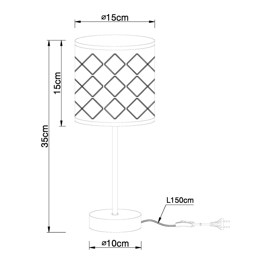 Globo - Επιτραπέζια λάμπα 1xE14/40W/230V