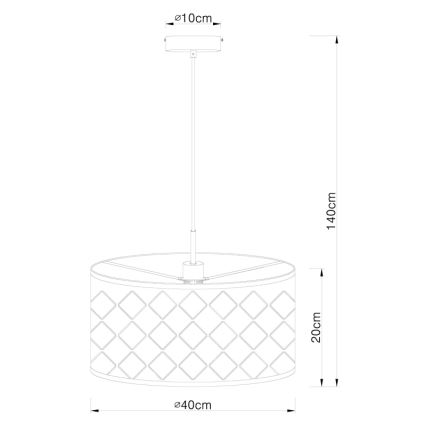 Globo - Πολύφωτο σε σχοινί 1xE27/60W/230V