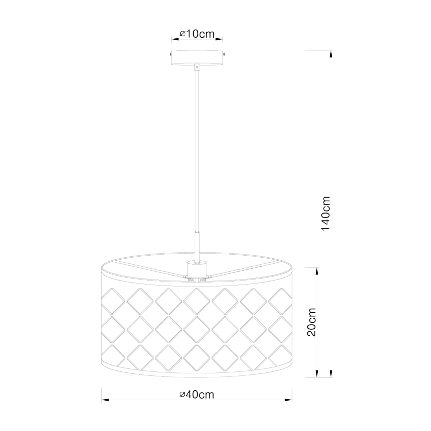 Globo - Πολύφωτο σε σχοινί 1xE27/60W/230V