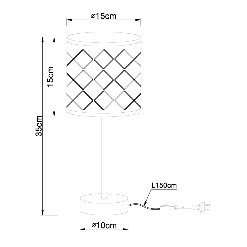 Globo - Επιτραπέζια λάμπα 1xE14/40W/230V