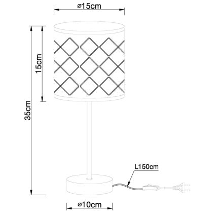 Globo - Επιτραπέζια λάμπα 1xE14/40W/230V