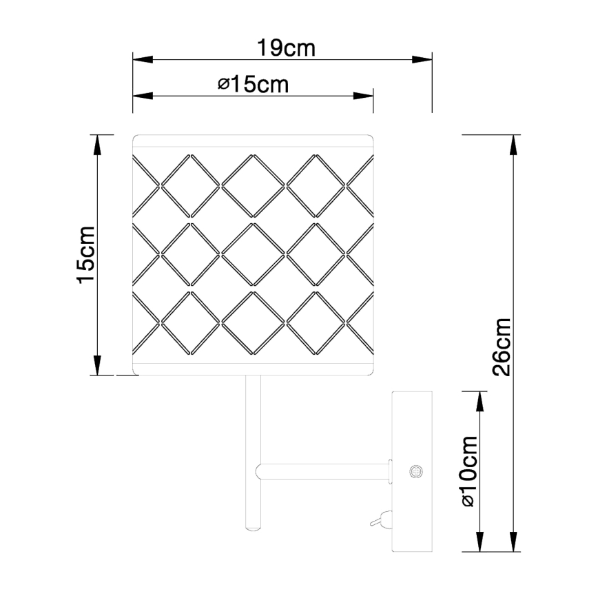 Globo - Φως τοίχου 1xE14/40W/230V