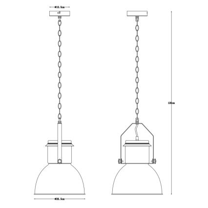 Globo - Πολύφωτο σε αλυσίδα 1xE27/40W/230V