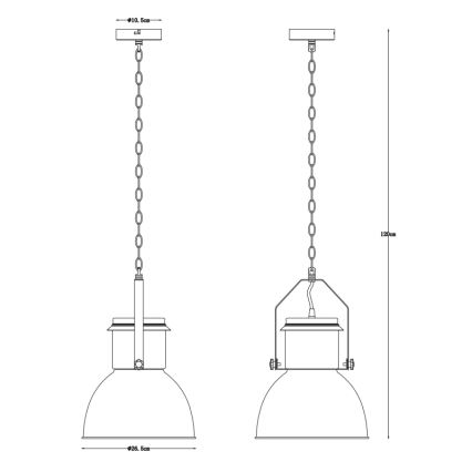 Globo - Πολύφωτο σε αλυσίδα 1xE27/40W/230V